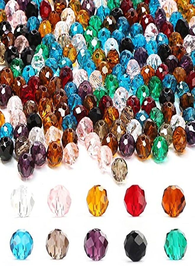 DIY Crafts 125 Grms, As Image, 7mm x 8mm As Image DIY Faceted Spacer Beads, Used for Bracelet Necklace Accessories and Jewelry Making Multi Color Glass Material S(125 Grms, As Image) - Image 1